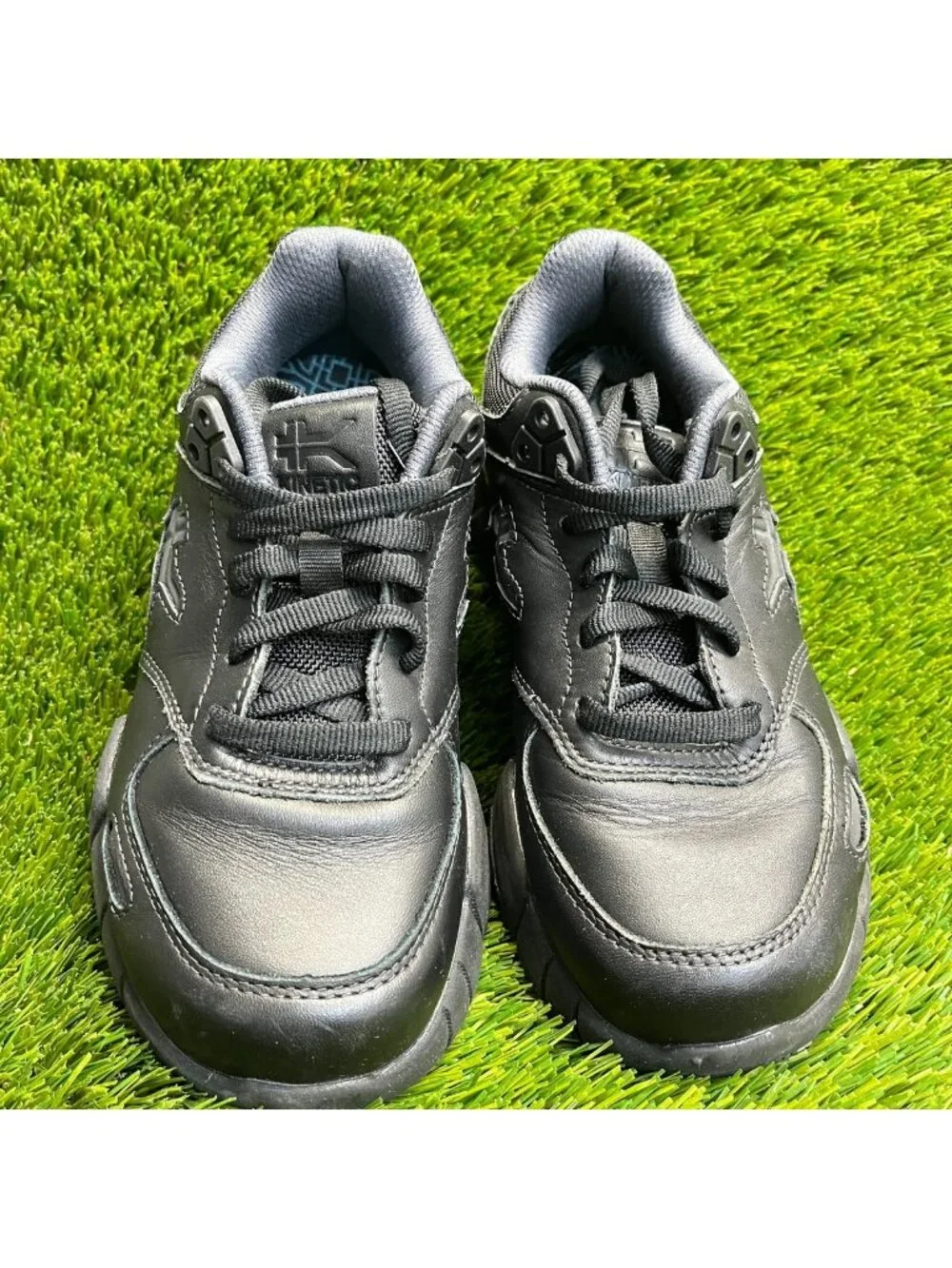 Kuru Kinetic 2.0 Womens Size 5.5 Black Athletic Leather Walking Shoes Sneakers